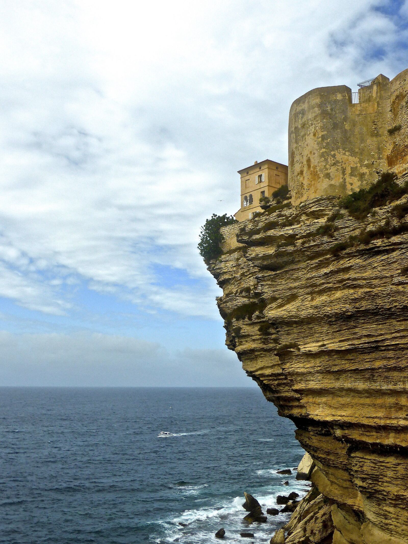 Panasonic DMC-TZ41 sample photo. Cliff, bonifacio, corsica photography