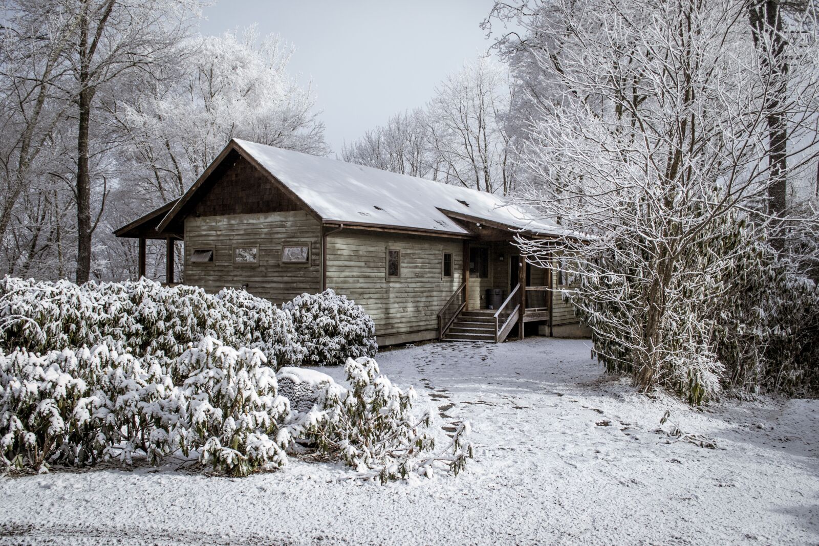 Nikon D3100 sample photo. House, snow, mountain photography