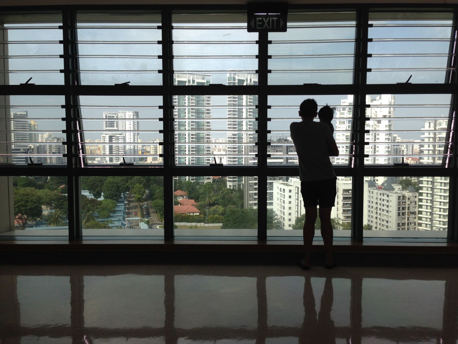 iPhone 5 back camera 4.12mm f/2.4 sample photo. Father, child, silhouette photography