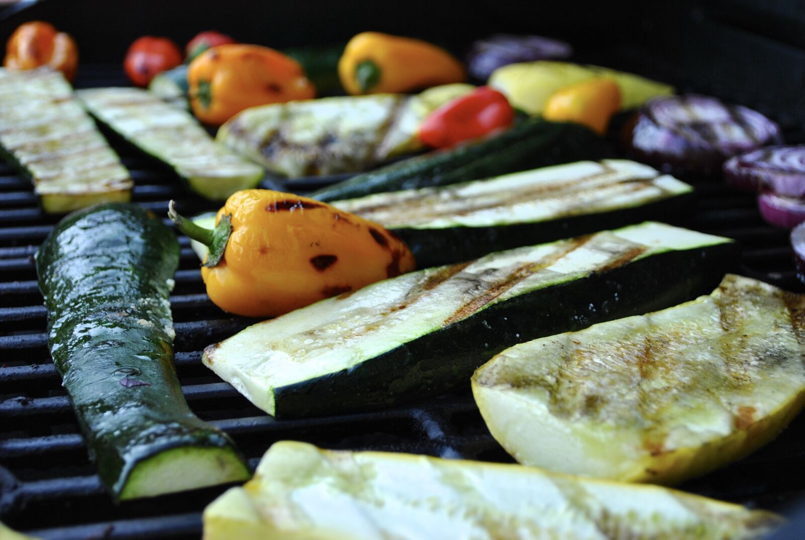 Nikon D3000 sample photo. Grilled vegetables, grilled, grilling photography