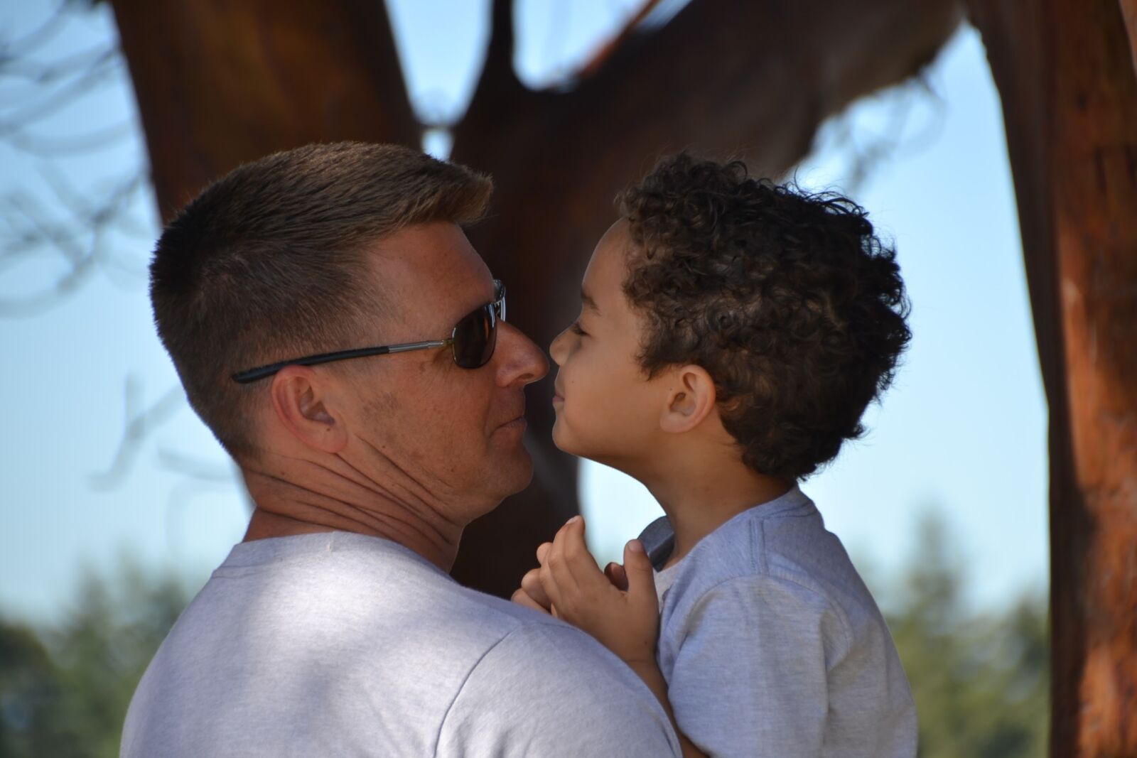 Nikon D3100 sample photo. Father, son, boy photography