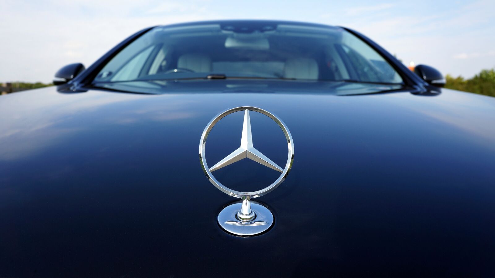 Sony Alpha NEX-5N + Sony E 18-55mm F3.5-5.6 OSS sample photo. Mercedes-benz, emblem, auto photography