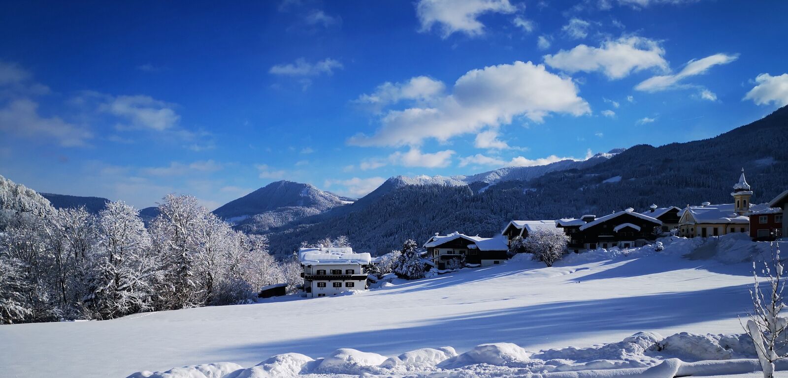 HUAWEI HMA-L29 sample photo. Berchtesgaden, winter holiday, panorama photography