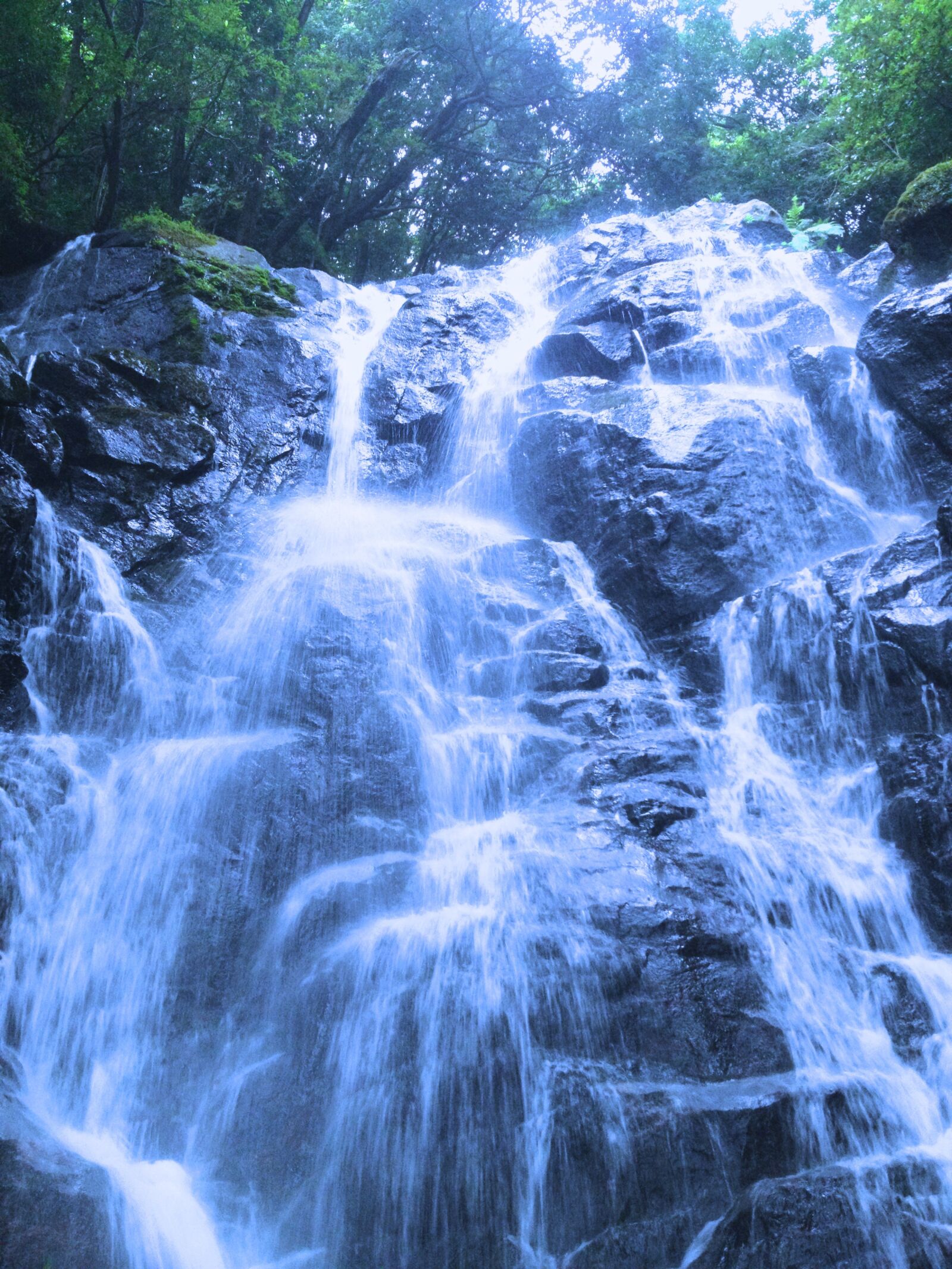 Apple iPhone 4S sample photo. Waterfall, shiraito, summer photography