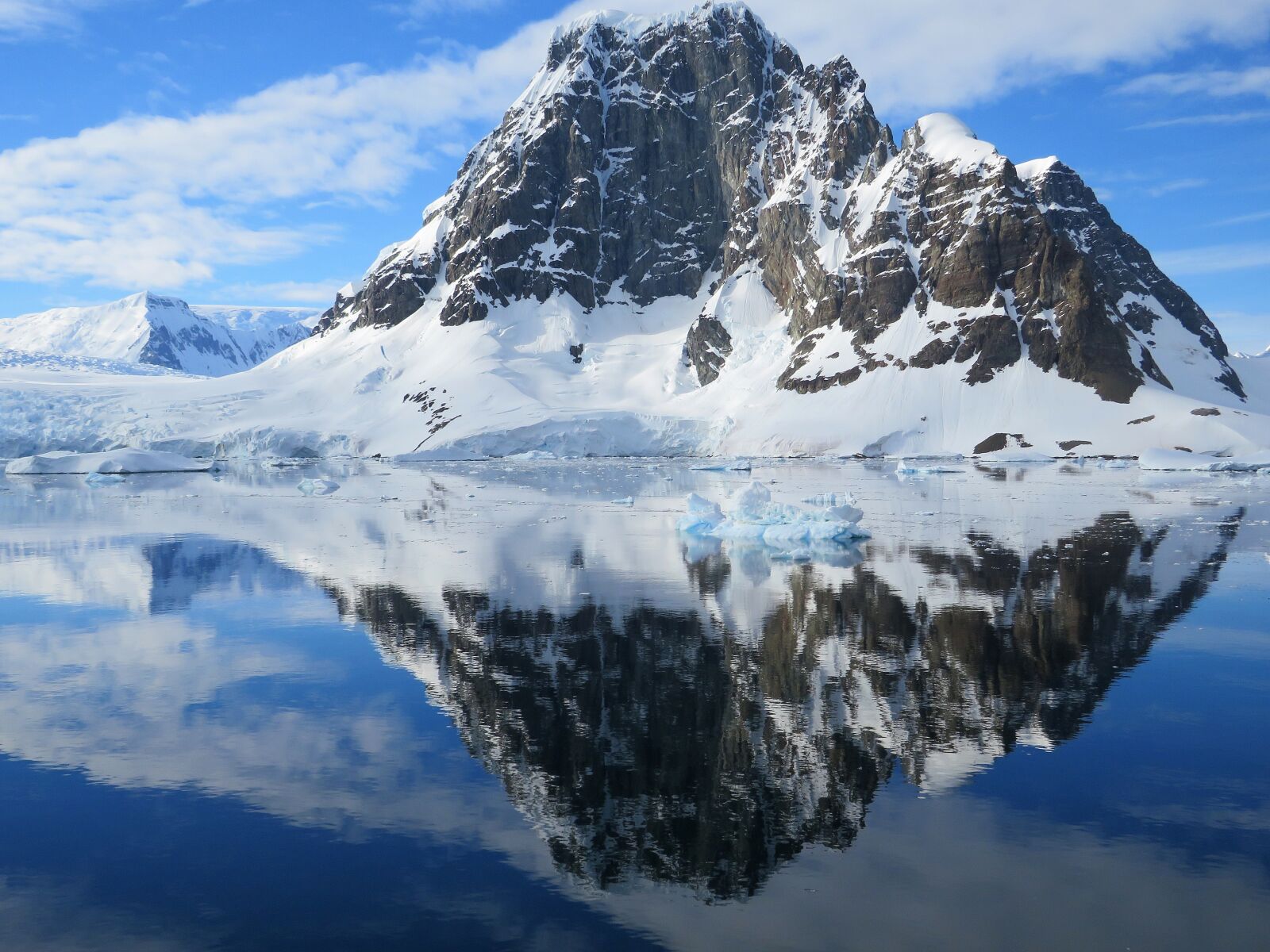 Canon PowerShot SX540 HS sample photo. Antarctica, mirroring, mountain photography
