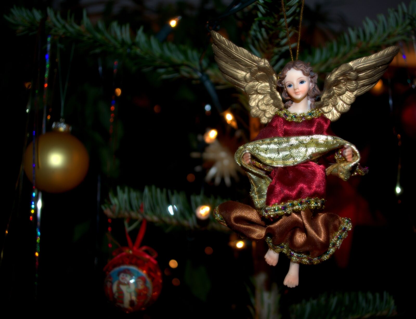 Nikon D5100 sample photo. Angel, christmas, christmas ornaments photography