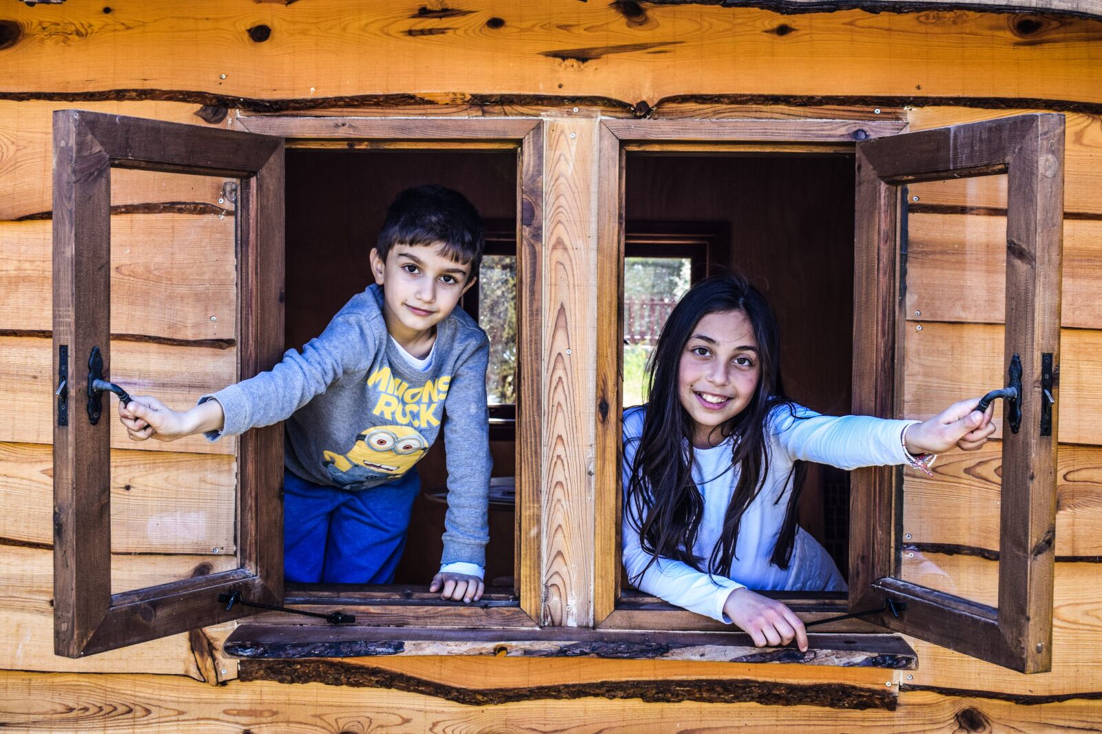 Nikon D3300 sample photo. Kids, window, children photography