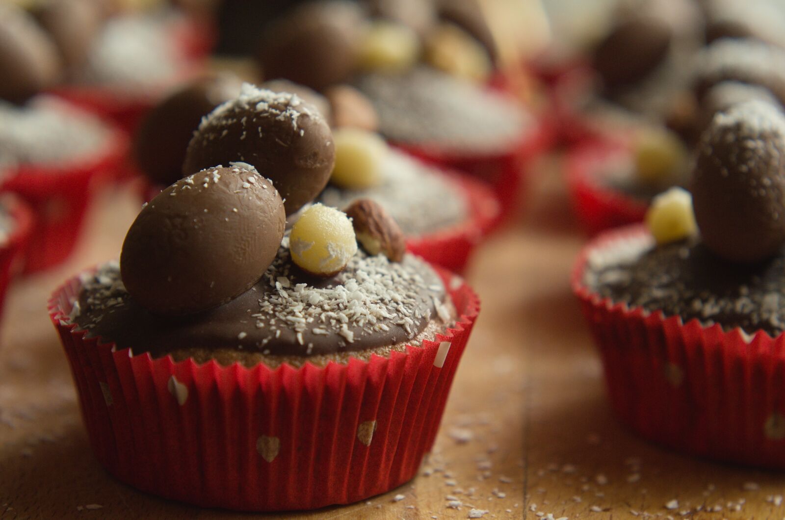 Nikon D7000 sample photo. Muffin, chocolate, coconut photography