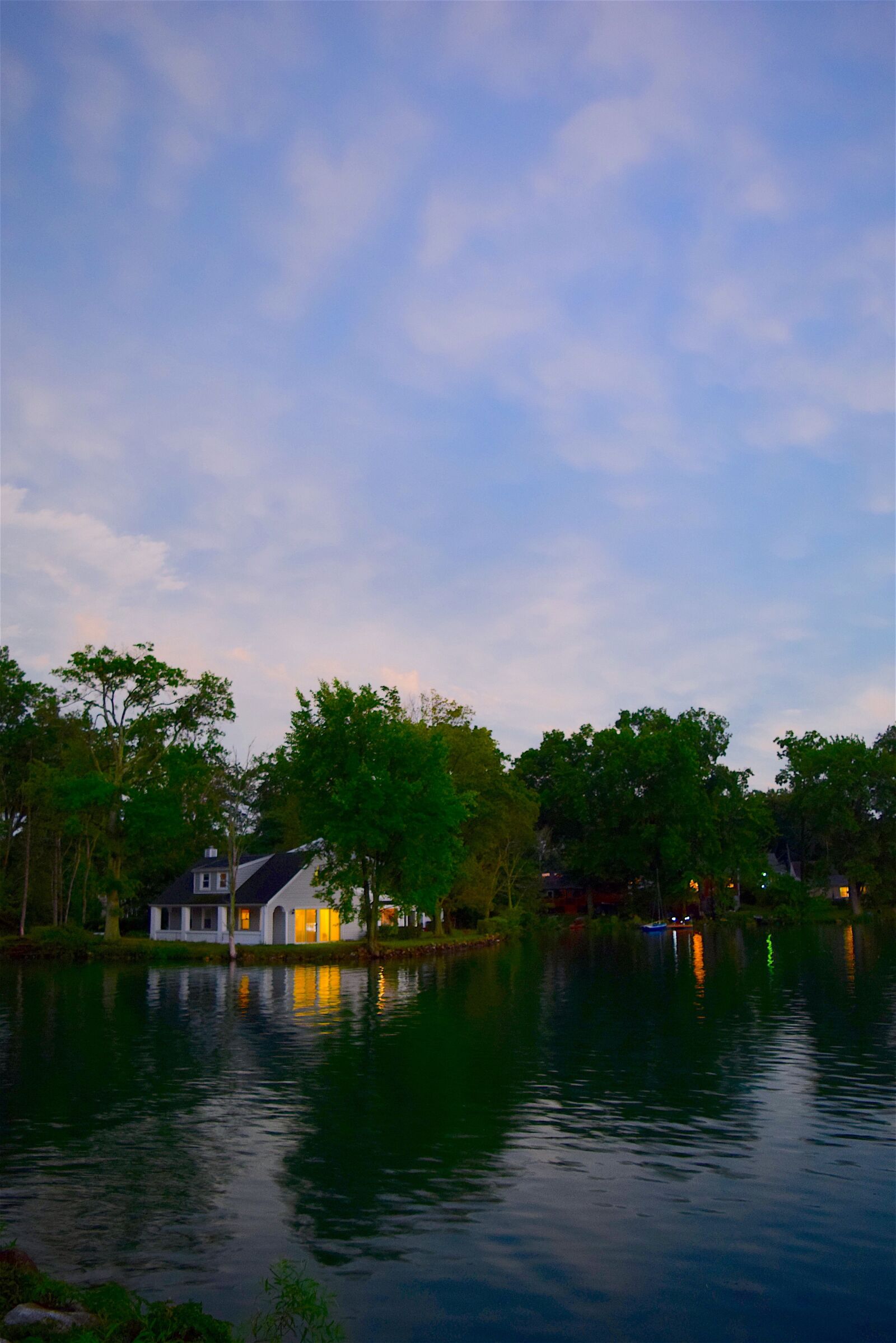 Nikon D3300 sample photo. House, lake, evening photography
