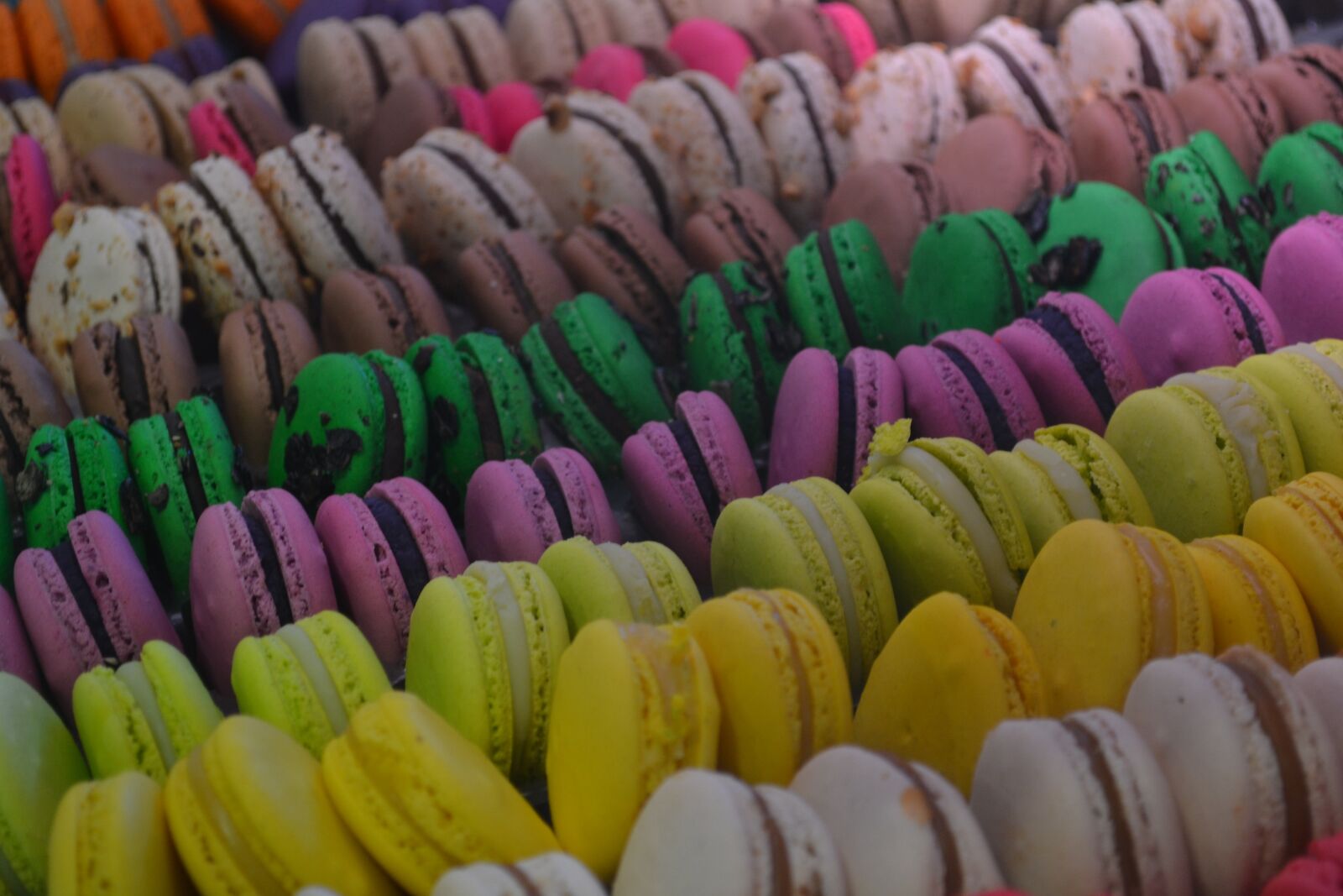 Nikon D3100 sample photo. Macaron, colorful, dessert photography