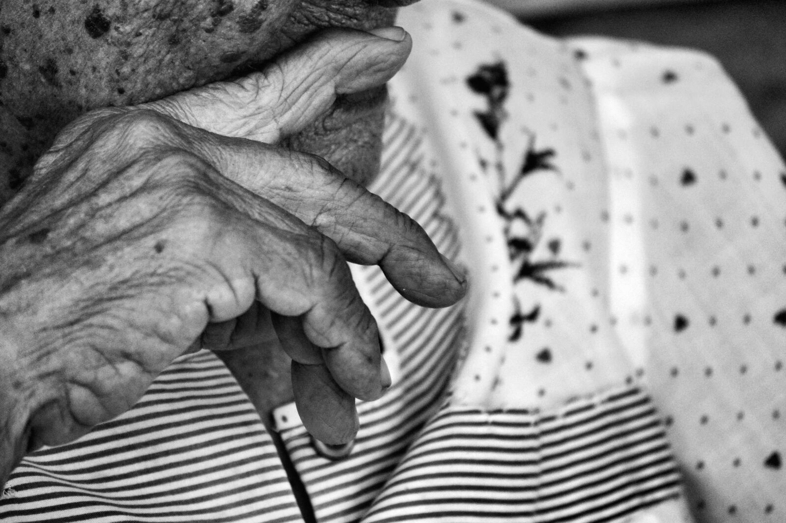 Nikon D3200 sample photo. Grandmother, wrinkles, older adult photography