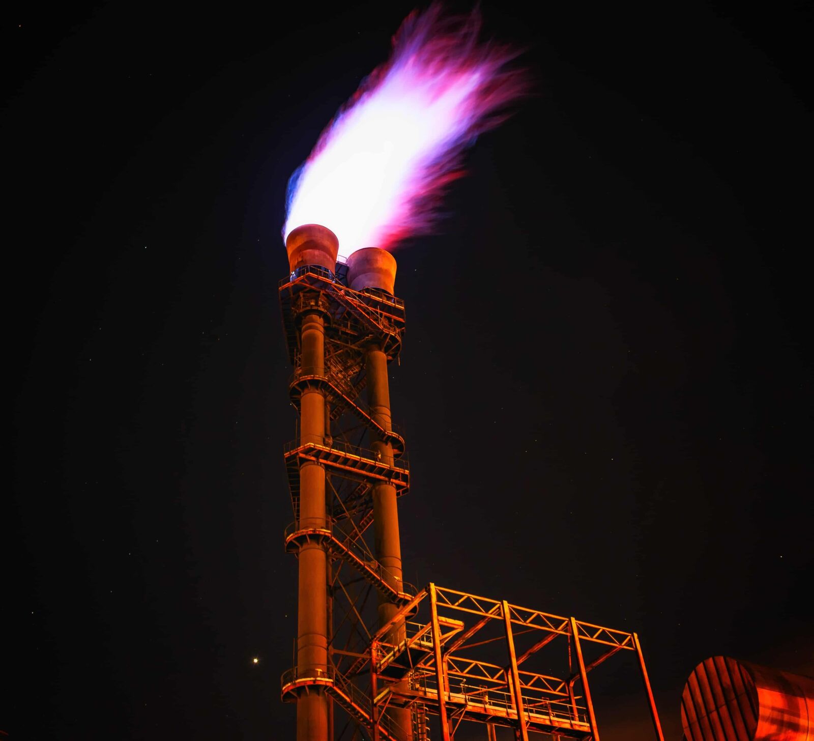 Nikon D3300 sample photo. Factory, flame, chimney, industry photography