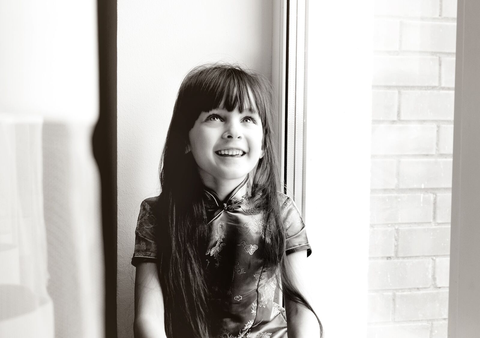 Nikon D7000 sample photo. Black and white, girl photography