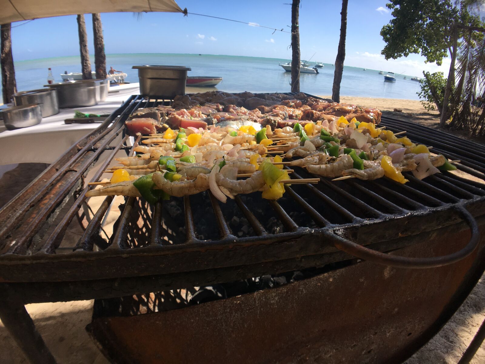 Apple iPhone 6s sample photo. Beach, beach, bbq, grill photography