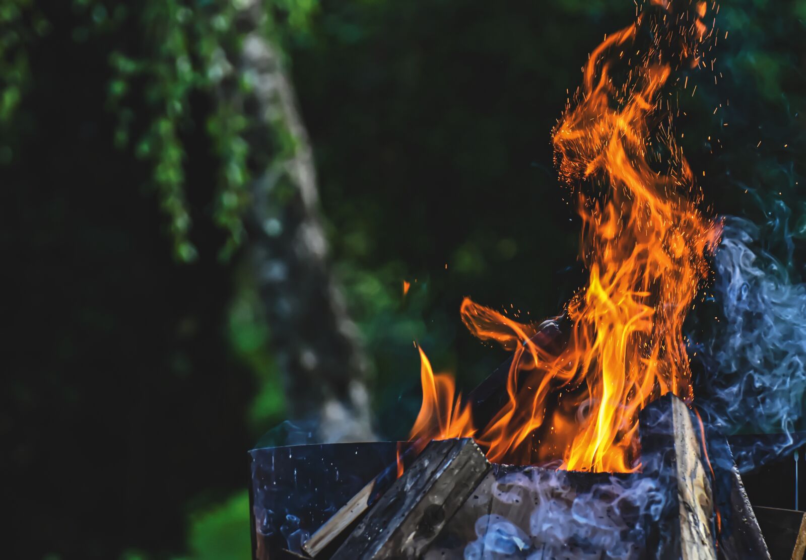 Nikon D7200 sample photo. Fire, flame spirit, face photography