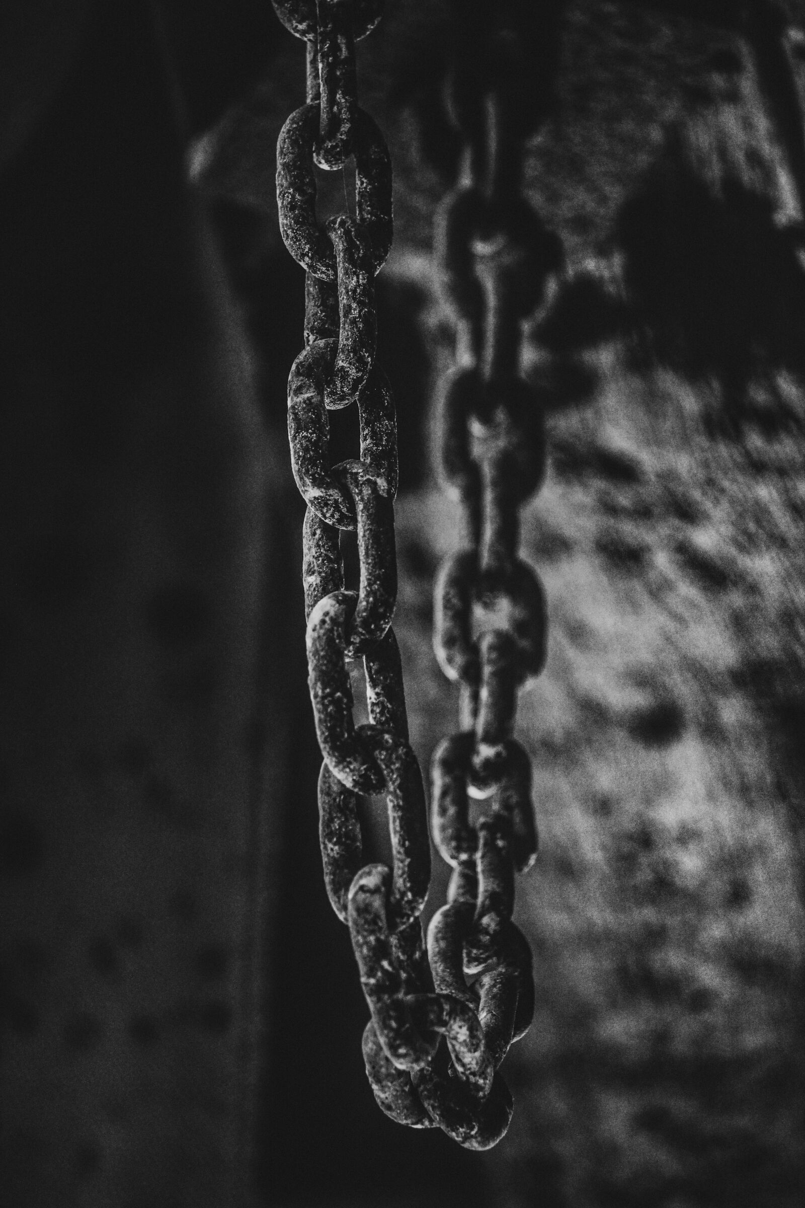 Canon EOS 600D (Rebel EOS T3i / EOS Kiss X5) + Canon EF-S 55-250mm F4-5.6 IS STM sample photo. Chains, rust, old photography