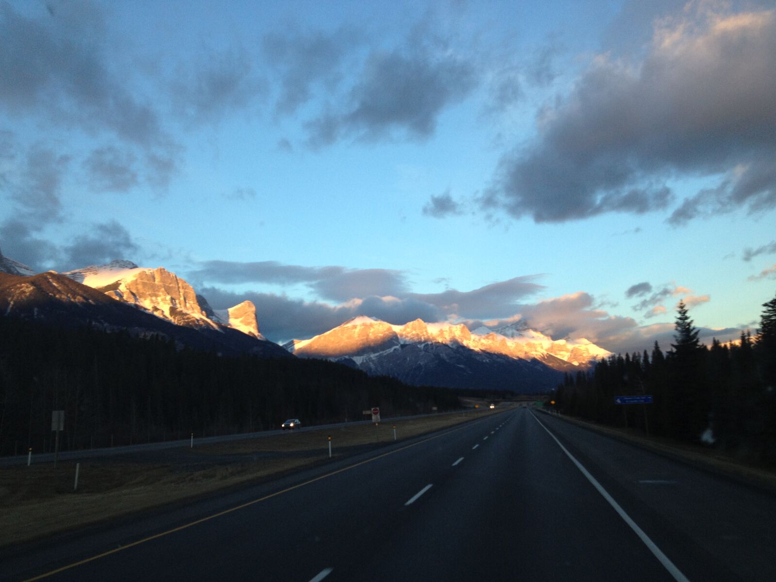 Apple iPhone 4S sample photo. Alberta, canada, highway, mountains photography