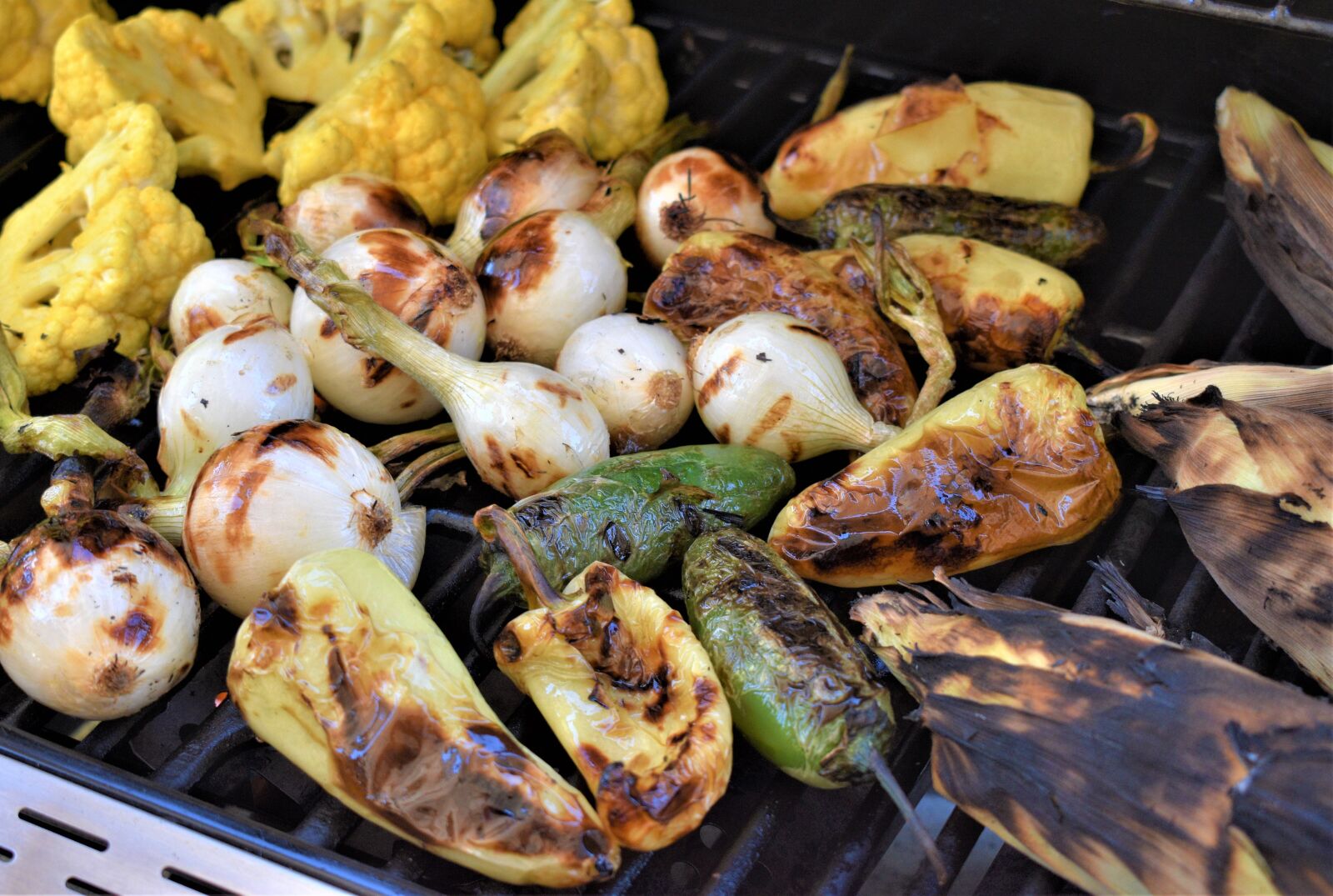 Nikon D3500 sample photo. Grilled vegetables, barbeque, onion photography