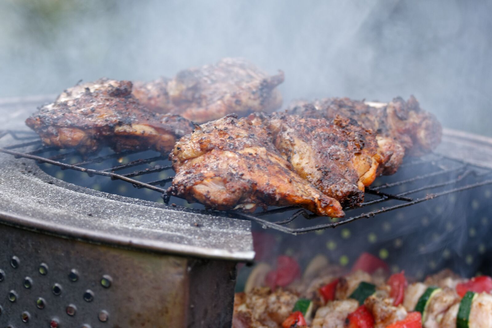 Nikon D5200 sample photo. Grill, burn, flames photography