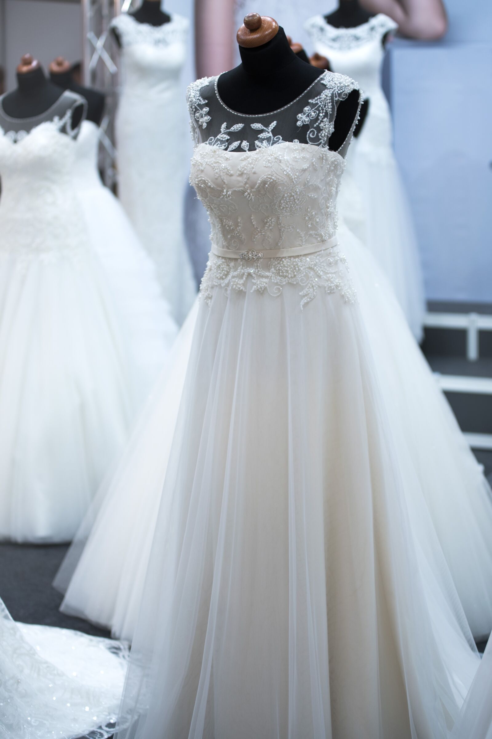Nikon D750 sample photo. Salon of wedding dresses photography