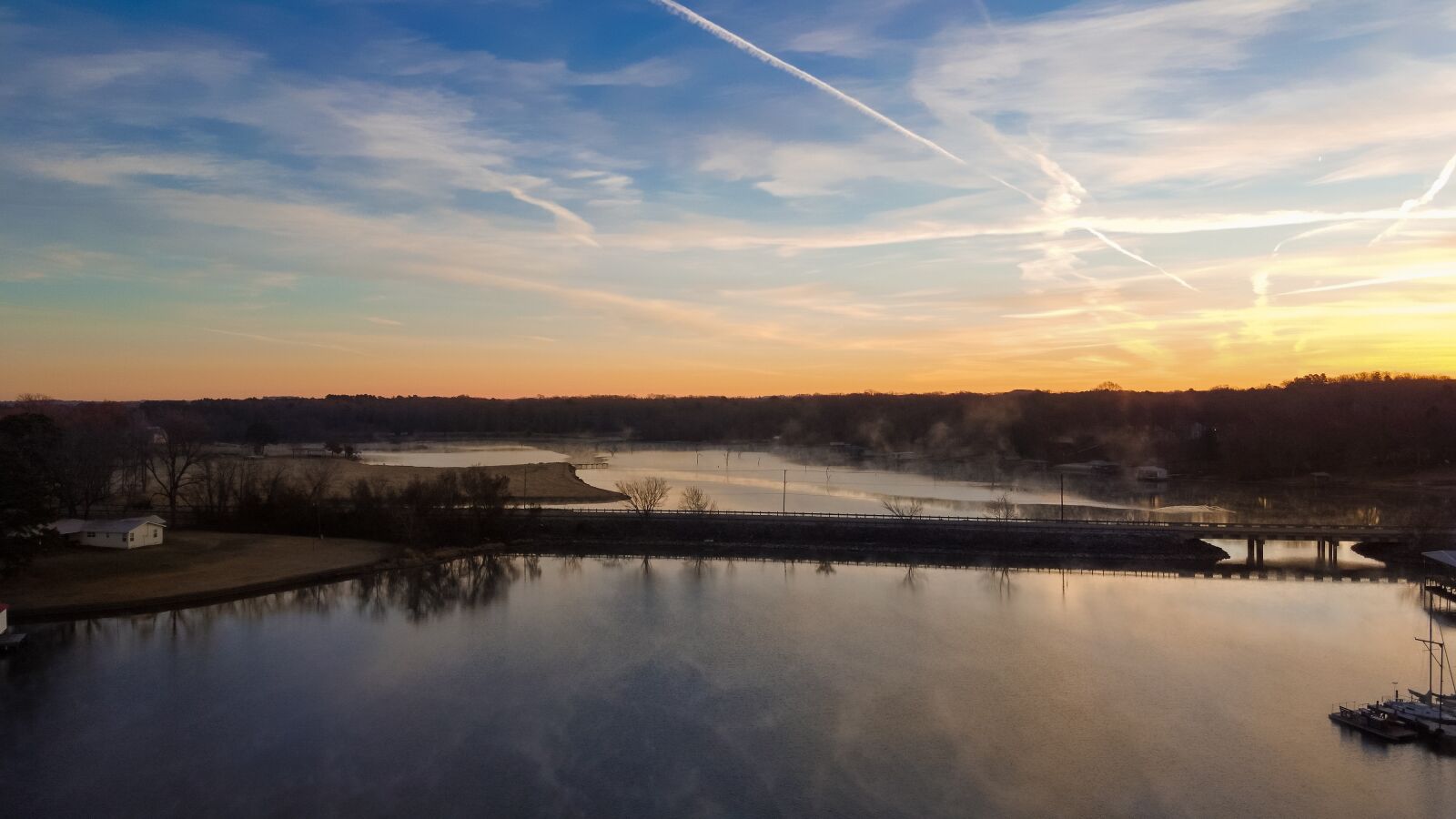 DJI FC7203 sample photo. Texas, lake, skyline photography