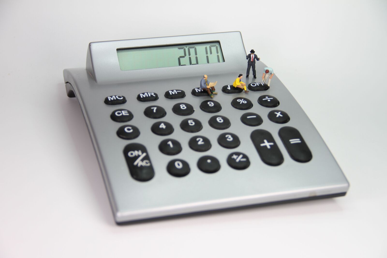 Canon EOS 7D sample photo. Calculator, number, miniature figures photography
