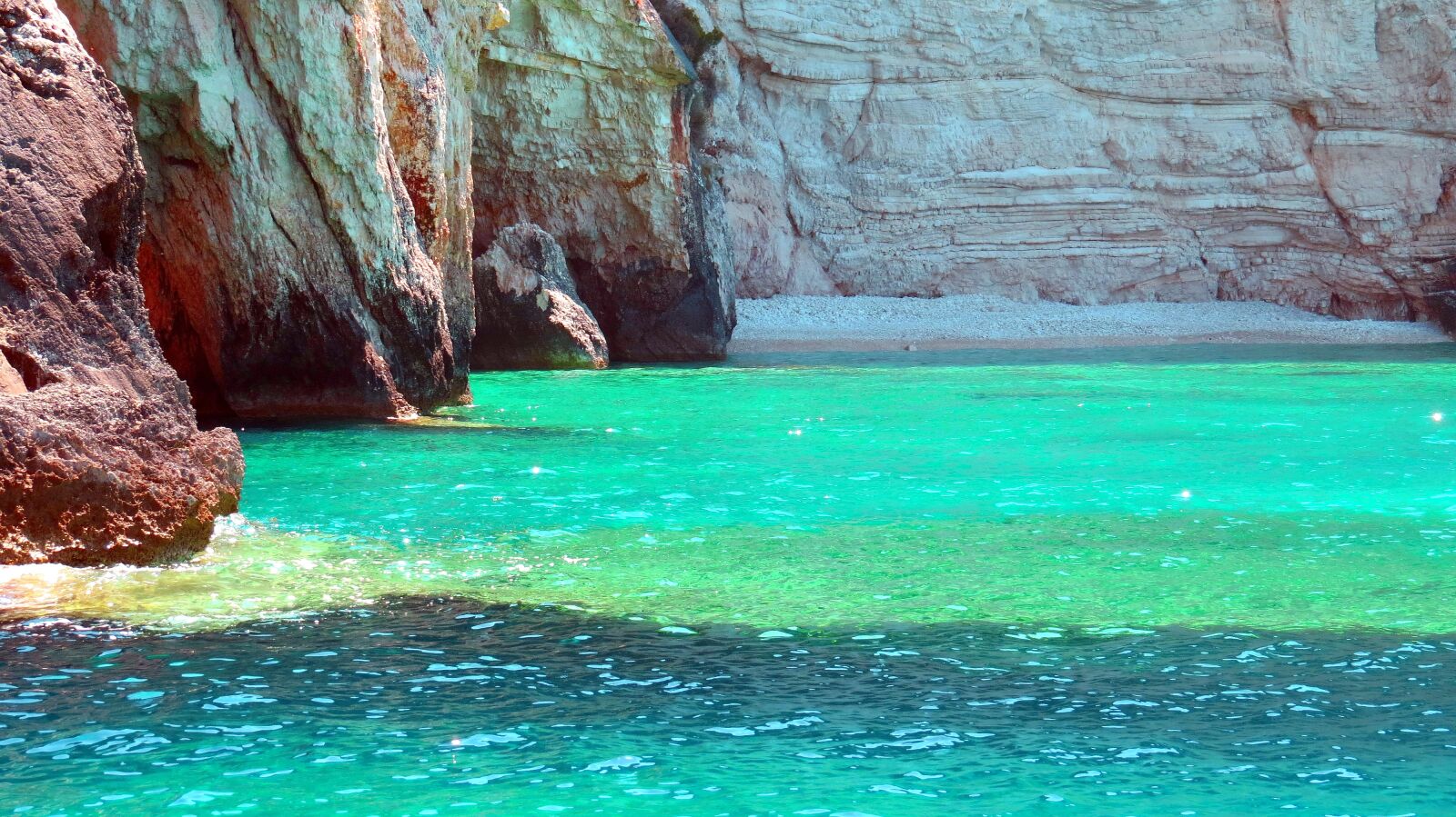 Canon PowerShot SX50 HS sample photo. Rock, sea, colors photography