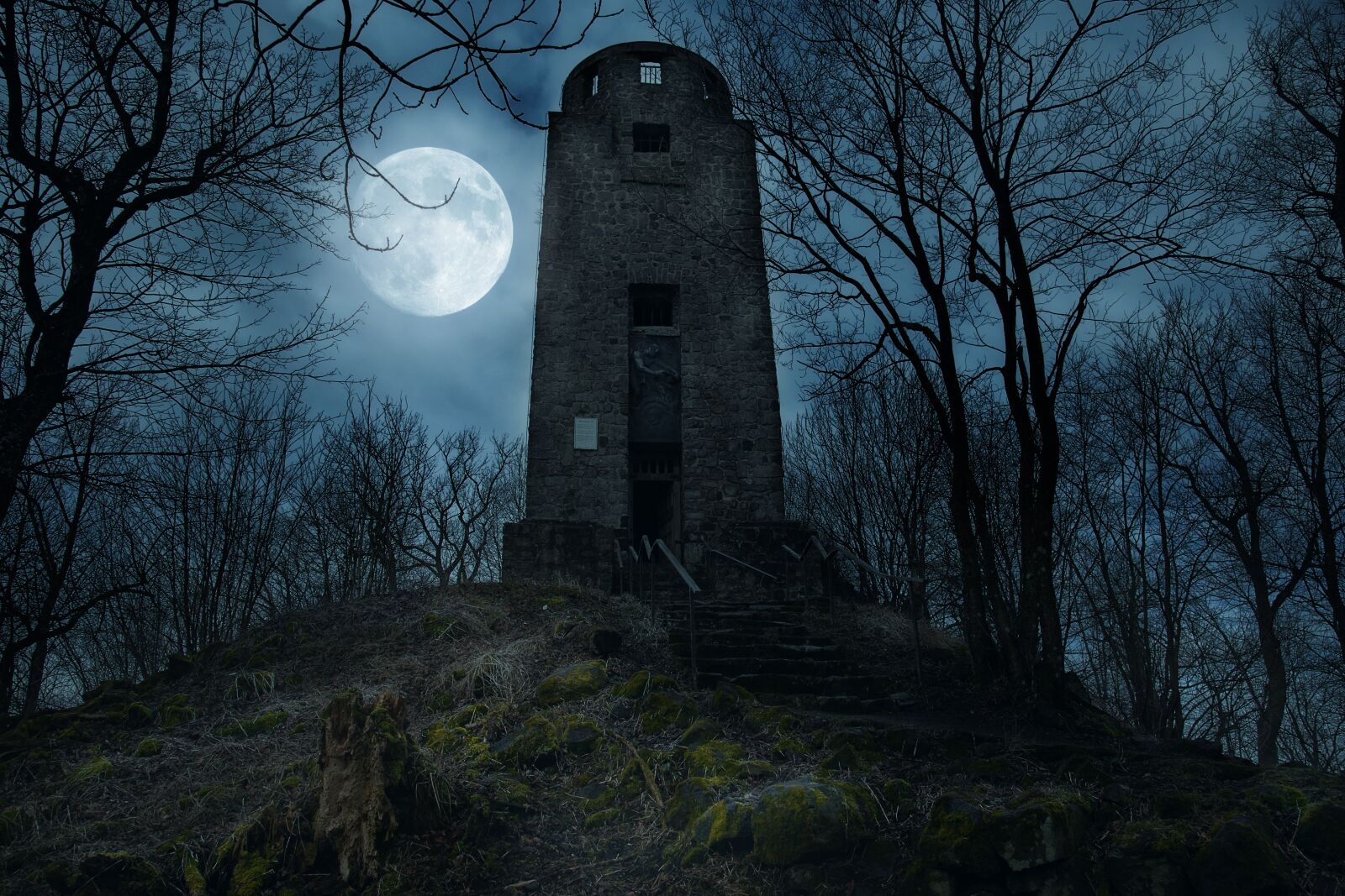 Nikon D5300 sample photo. Tower, moon, architecture photography
