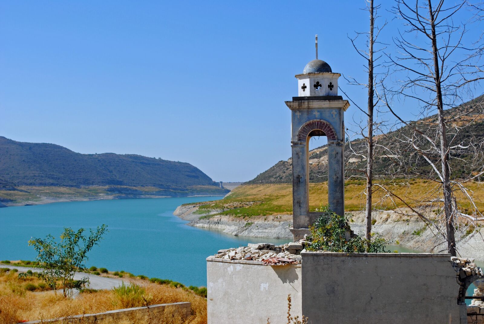 Nikon D3000 sample photo. Cyprus, nature, dam photography