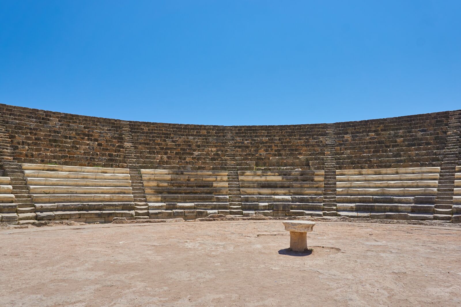 Sony a6000 + Sony E PZ 16-50 mm F3.5-5.6 OSS (SELP1650) sample photo. Cyprus, amphitheater, old photography