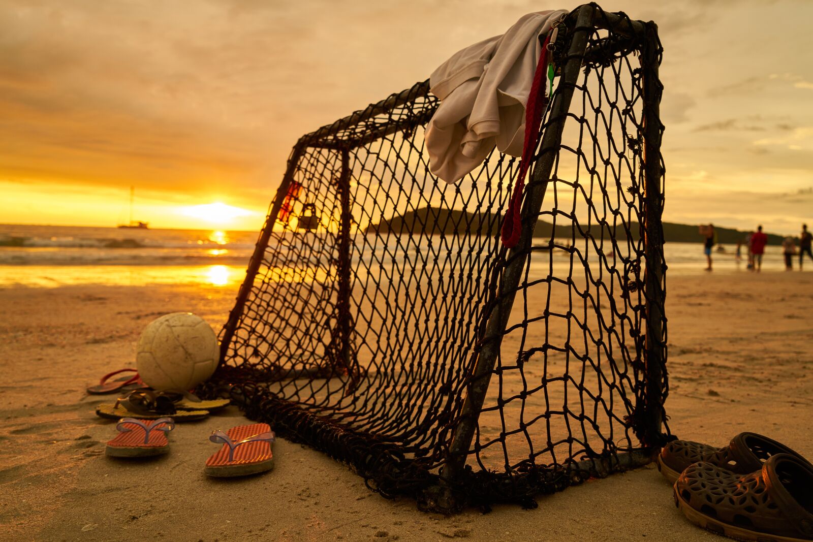 Sony a7R II sample photo. Castle, football, beach photography