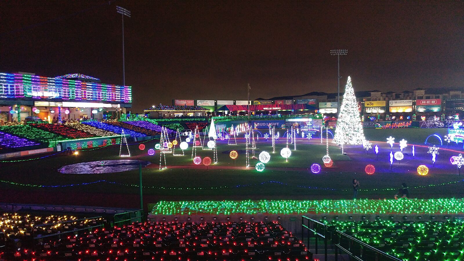 LG G5 sample photo. Christmas, lights, constellation field photography