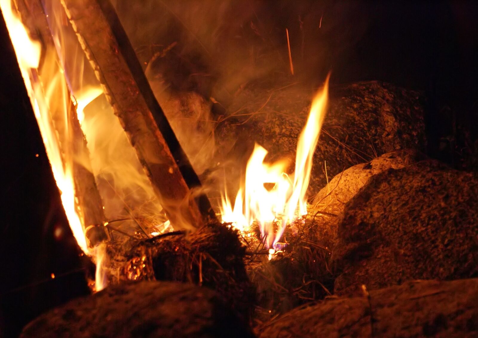 Sony Alpha DSLR-A100 sample photo. Fire, an outbreak of photography