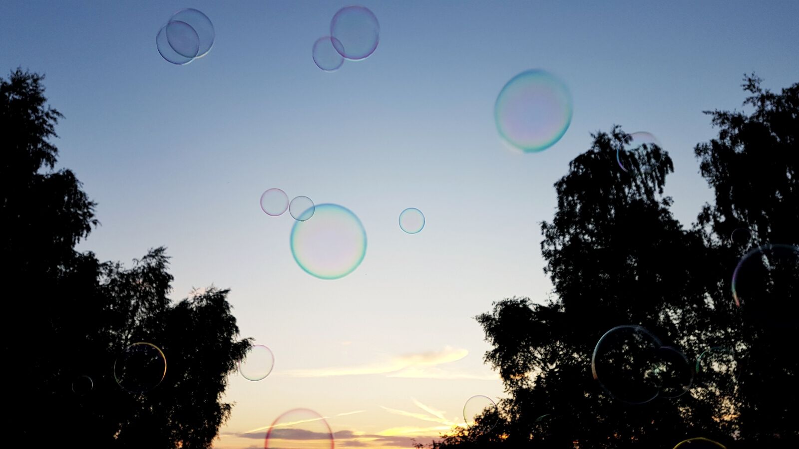 Samsung Galaxy S7 Edge sample photo. Soap bubbles, bubbles, night photography