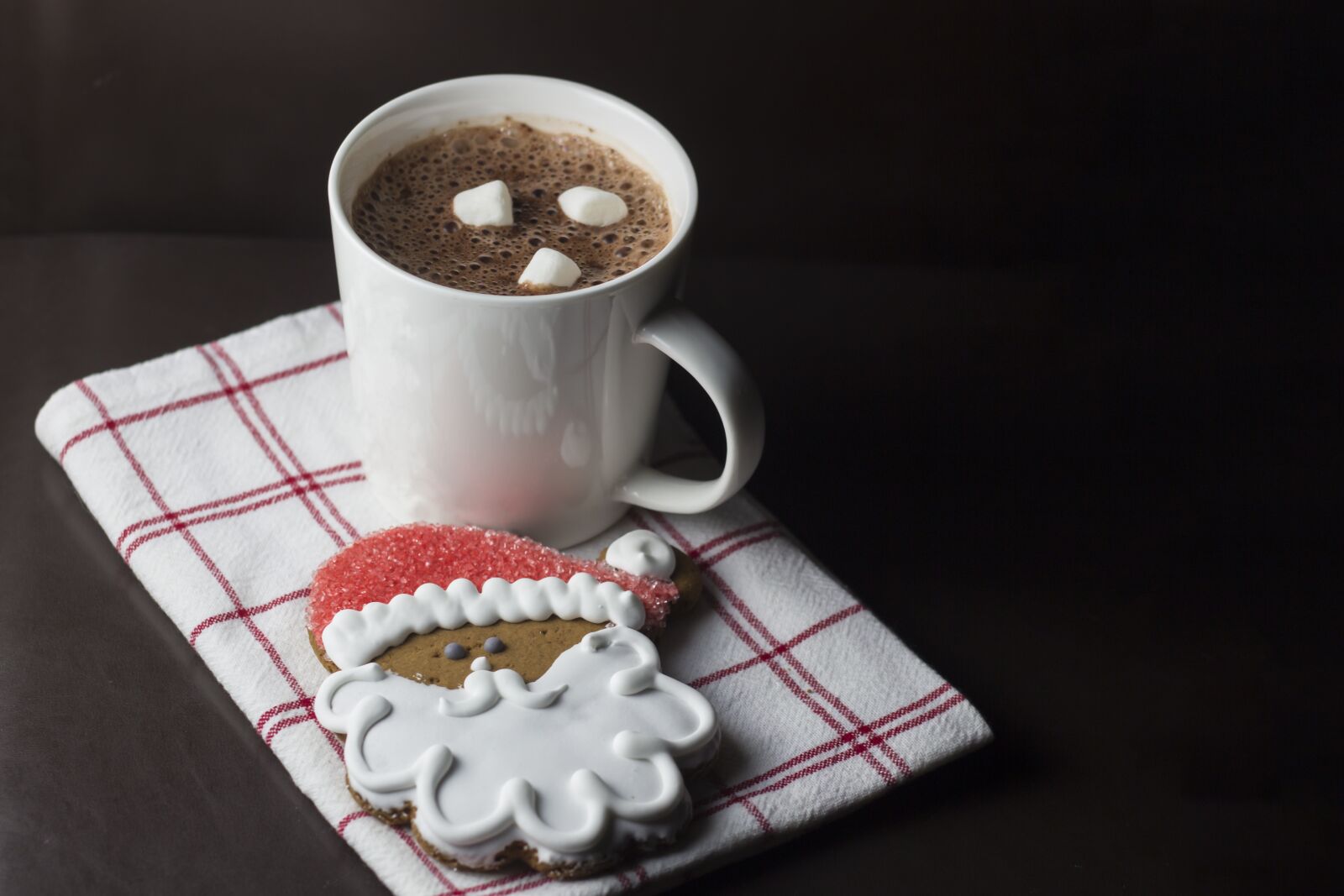 Canon EOS 600D (Rebel EOS T3i / EOS Kiss X5) + Canon EF 50mm F1.8 II sample photo. Christmas, santa, cookie photography