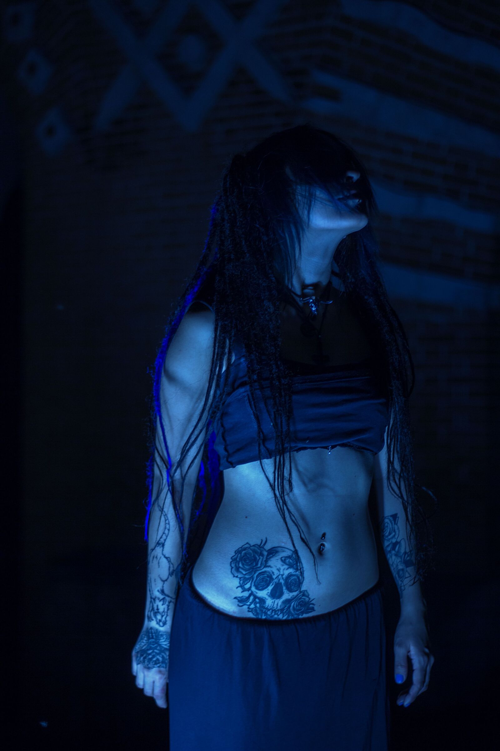 Canon EOS 60D sample photo. Girl, a vampire, tattoo photography