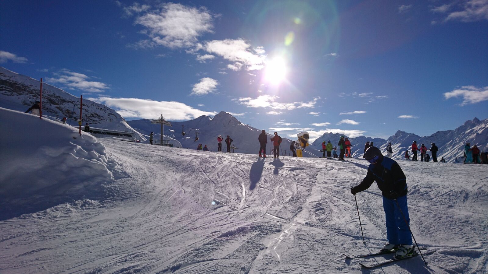 Sony Xperia X Compact sample photo. Skiing, ski, winter photography