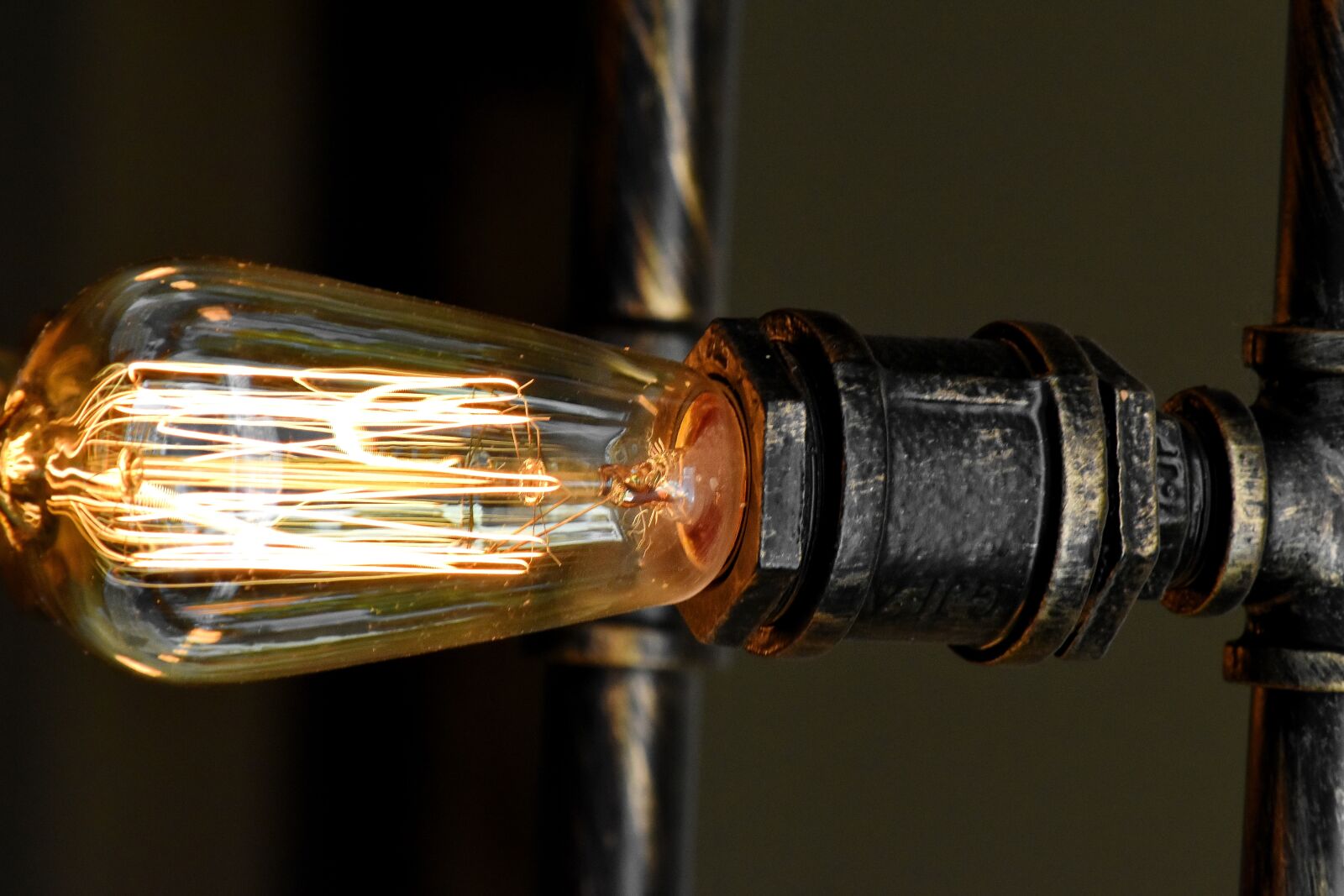 Nikon D5500 sample photo. Design, electricity, light brown photography