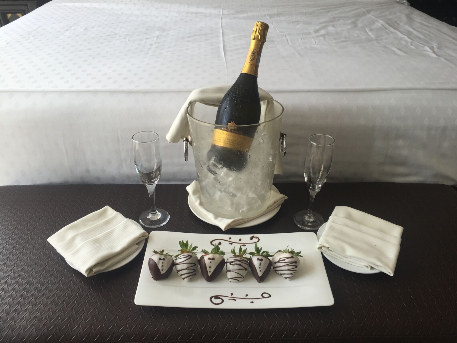 Apple iPhone 6 sample photo. Chocolate strawberries, champagne, anniversary photography