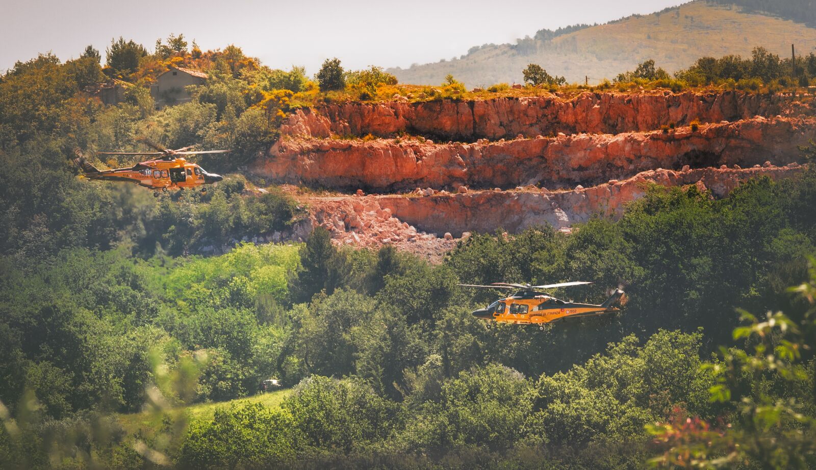 Tamron 70-210mm F4 Di VC USD sample photo. Helicopters, landscape, green photography