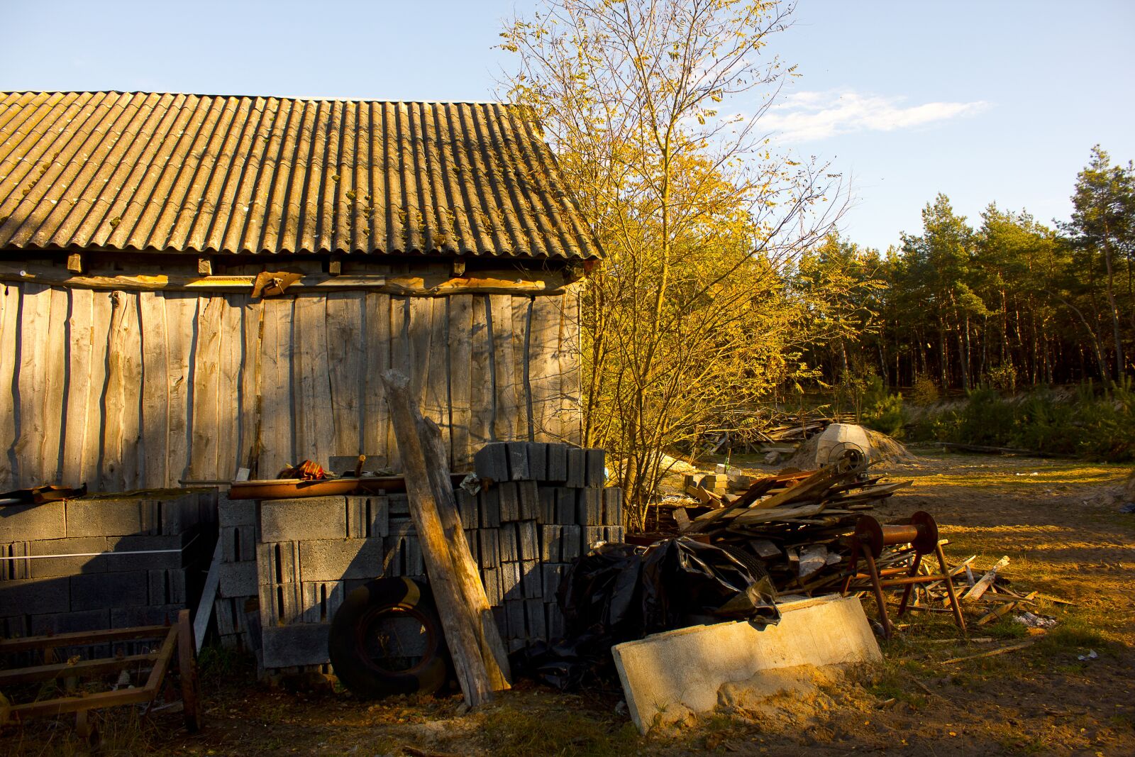 Canon EF-S 18-55mm F3.5-5.6 IS sample photo. Cottage, forest, wooden cottage photography