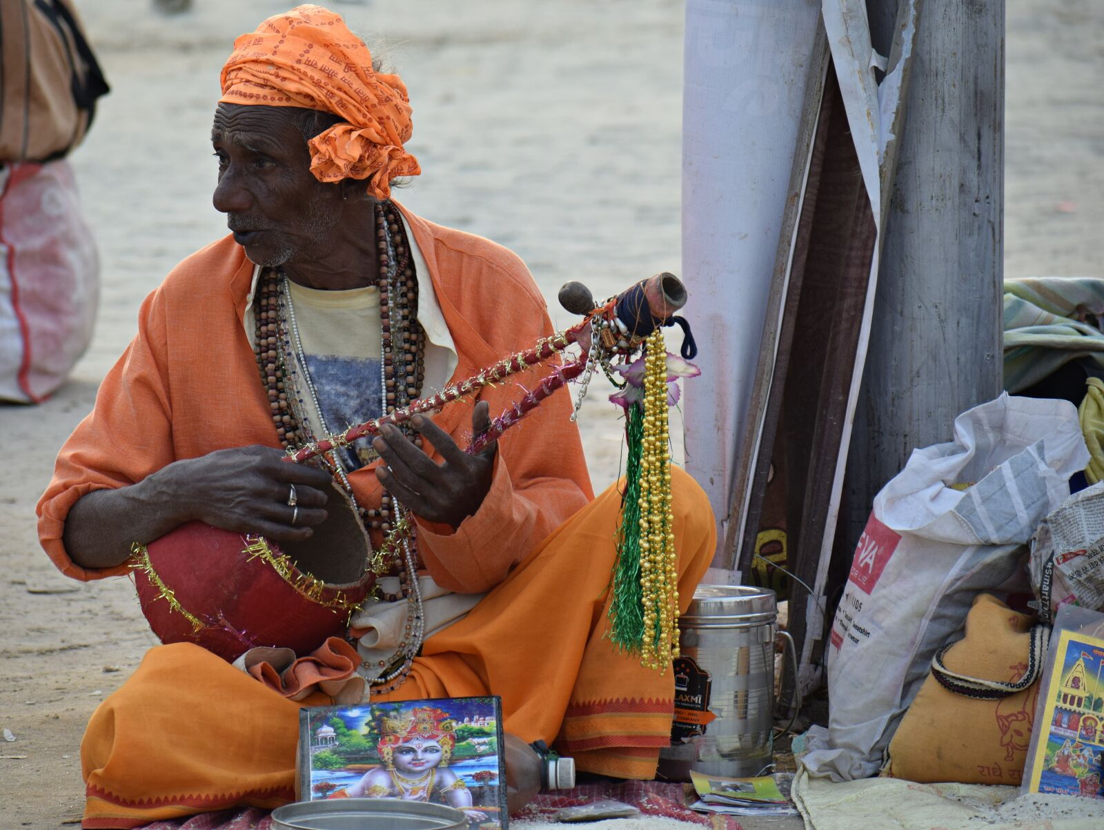 Nikon D3300 sample photo. Sadhu, pragraj, india photography