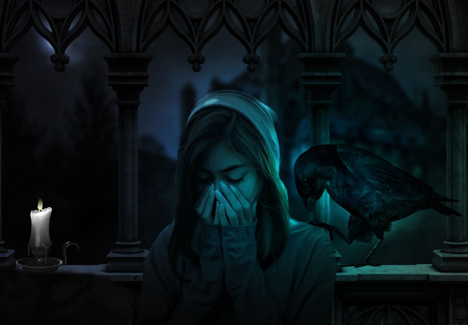 Pentax K-30 sample photo. Fantasy, sad, girl photography