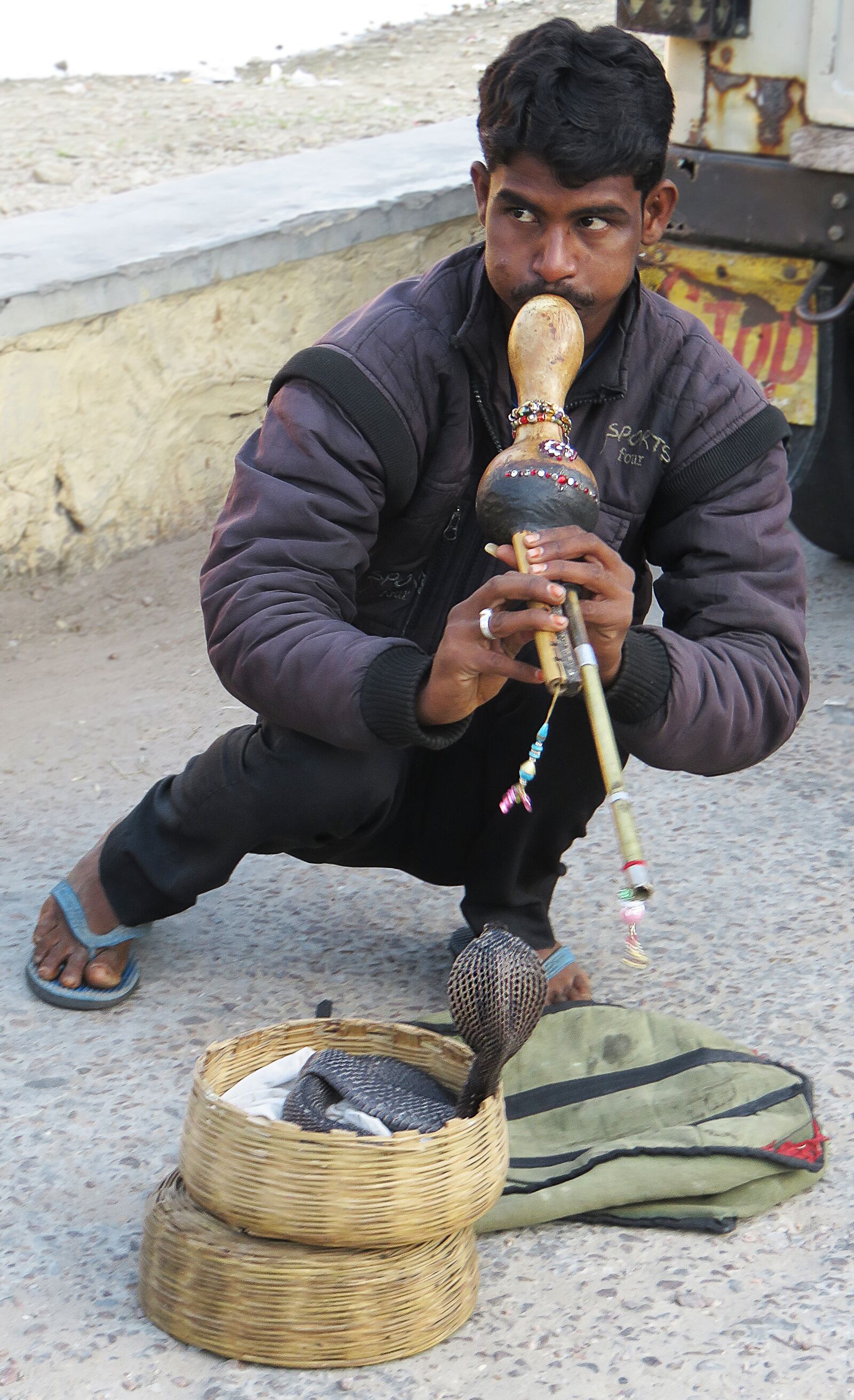 Canon PowerShot SX710 HS sample photo. India, snake, snake charmers photography