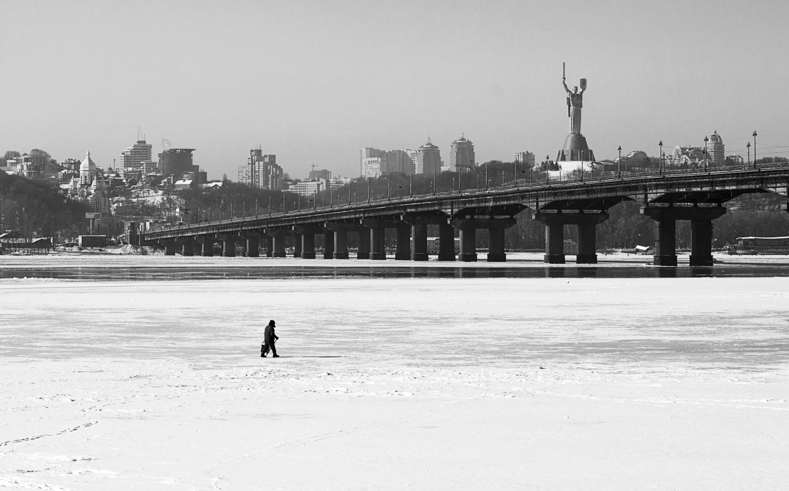 Nikon D5200 sample photo. Winter, ice, river photography