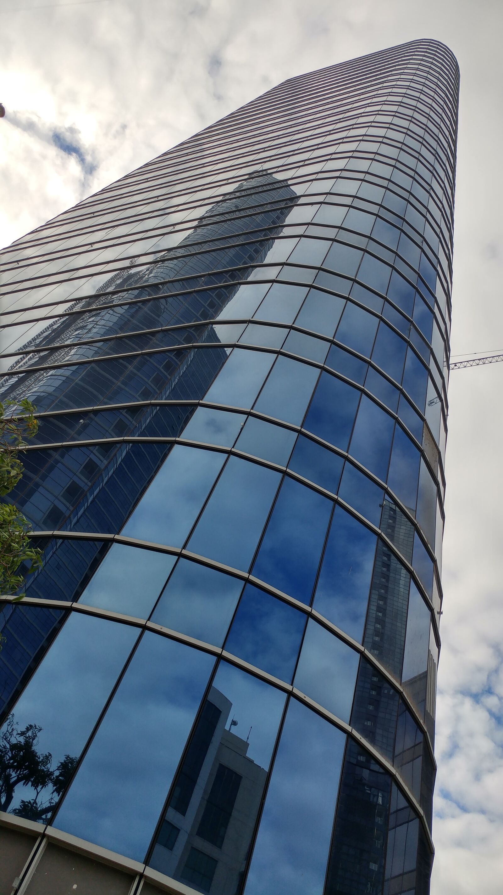 LG G5 sample photo. Under construction, glass, building photography