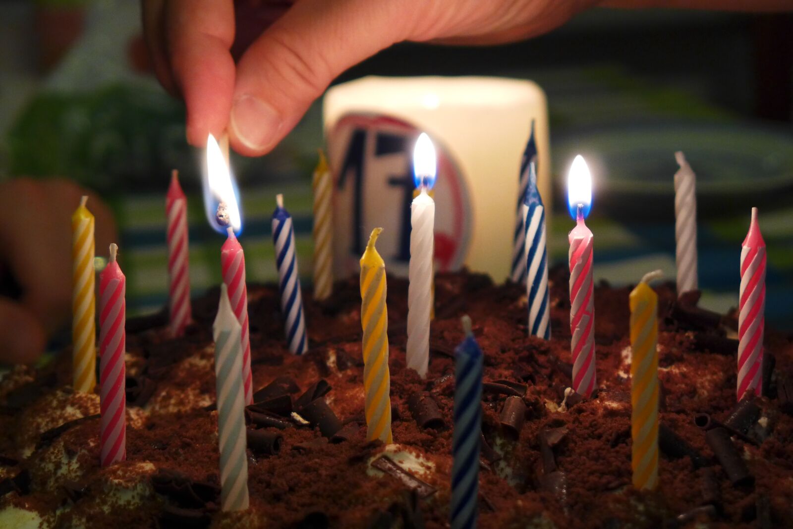 Panasonic Lumix DMC-LX7 sample photo. Birthday, birthday cake, candles photography