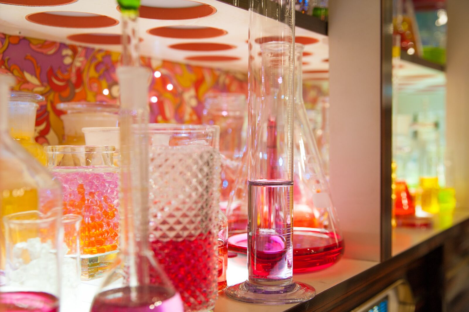 Nikon D700 sample photo. Colorful, glasses, vase photography