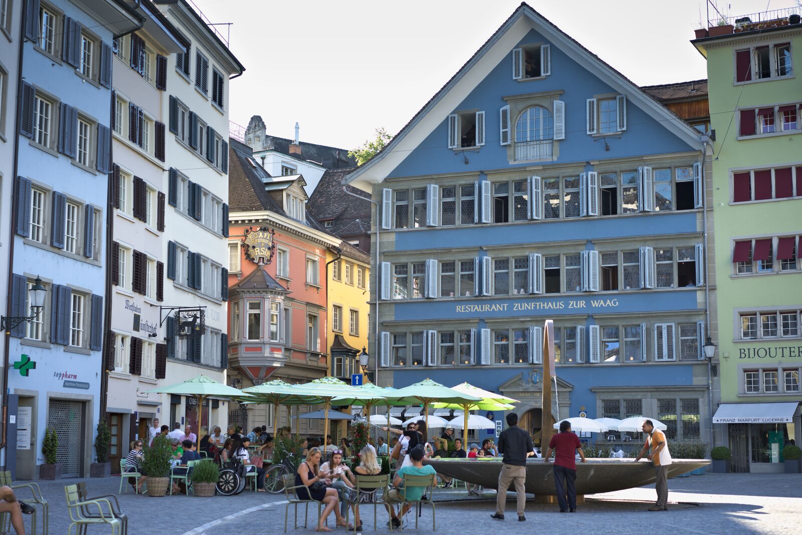 Sony a7 II + Sony Sonnar T* FE 55mm F1.8 ZA sample photo. Zurich, city, esplanade photography