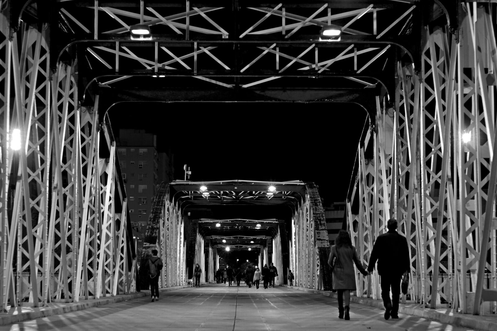 Canon EF 50mm F1.8 STM sample photo. Bridge, night, city photography